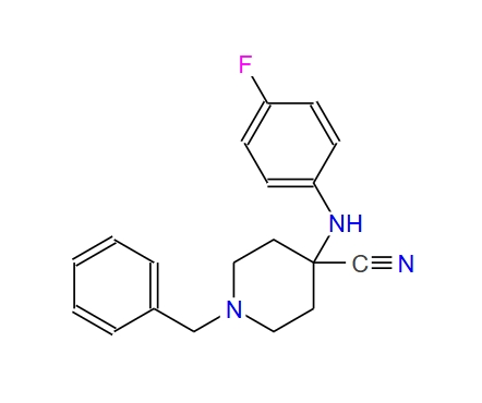 4-[(4-氟苯基)氨基]-1-(苯基甲基)-4-哌啶甲腈 61085-37-8