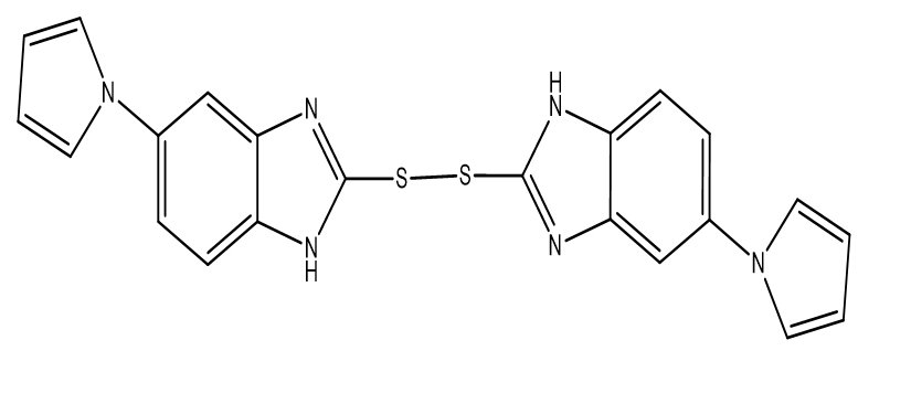 1,2-双（5-（1H-吡咯-1-基）-1H-苯并[d]咪唑-2-基）二硫烷