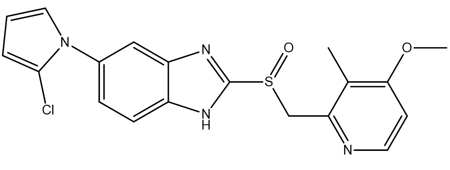 2-（（（4-甲氧基-3-甲基吡啶-2-基）甲基）亚磺酰基）-5-（1H-吡咯-1-基）-1H-苯并[d]咪唑