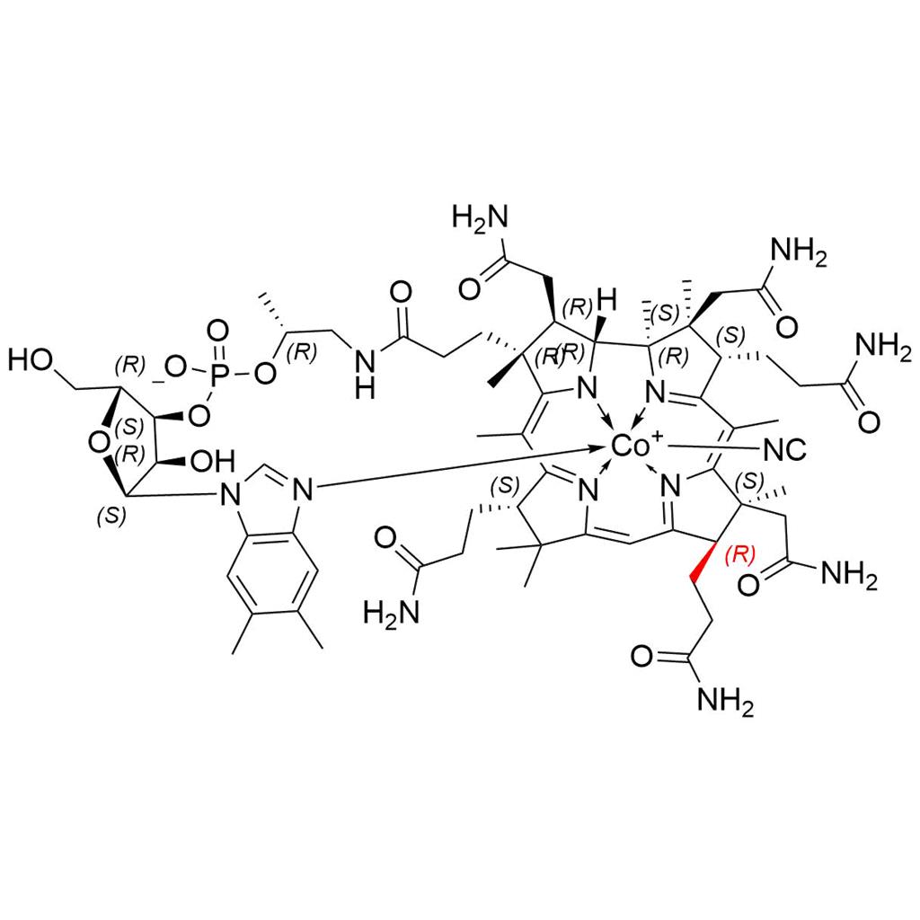氰钴胺EP杂质E;氰钴胺USP杂质E;8-表-氰钴胺;维生素B12杂质E;VB12杂质E