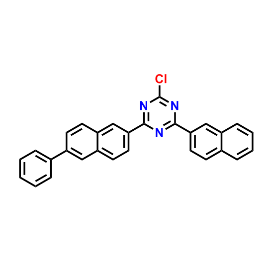 2-氯-4-(萘-2-基)-6-(6-苯基萘-2-基)-1,3,5-三嗪
