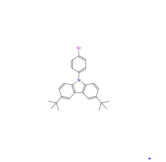9-(4-溴苯基)-3,6-二叔丁基咔唑