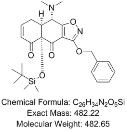 (4AS,8AS,9S)-9-(二甲基氨基)-4A-[[叔丁基二甲基硅烷基]氧基]-8A,9-二氢-3-(苯基甲氧基)-萘并[2,3-D]异恶唑-4,5(4AH,8H)-二酮