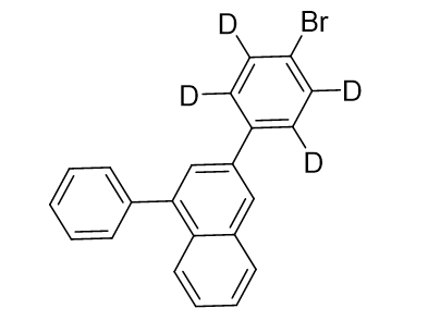氘代-1-苯基-2-（4-溴苯基-2,3,5,6-d4）萘