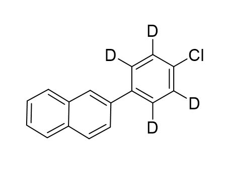 2-（4-氯苯基-2,3,5,6-d4）萘氘代OLED中间体