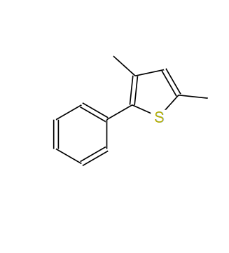 57021-49-5;2,4-二甲基-5-苯基噻吩;2,4-DIMETHYL-5-PHENYLTHIOPHENE