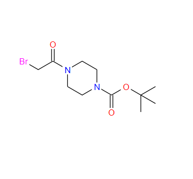 112257-12-2；4-(2-溴乙酰基)哌嗪-1-羧酸叔丁酯；tert-butyl 4-(2-broMoacetyl)piperazine-1-carboxylate