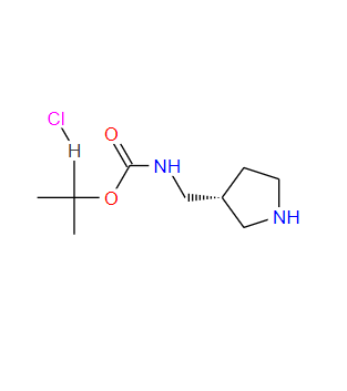 1217858-20-2；(R)-3-N-BOC-氨甲基吡咯烷盐酸盐；R-3-(BOC-AMINOMETHYL)-PYRROLIDINE-HCl
