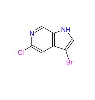 1167056-96-3；3-溴-5-氯-1H-吡咯并[2,3-c]吡啶；3-Bromo-5-chloro-1H-pyrrolo[2,3-c]pyridine