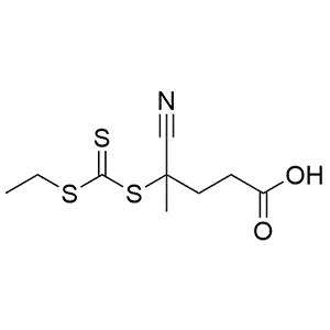 4-氰基-4-(((乙硫基)硫代羰基)硫基)戊酸  1137725-46-2 RAFT试剂