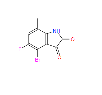 4-溴-5-氟-7-甲基靛红；4-BROMO-5-FLUORO-7-METHYL ISATIN