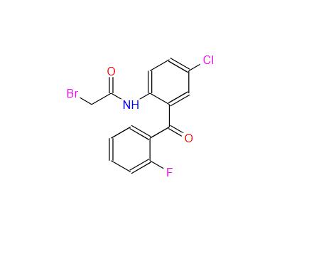 2-溴乙酰氨基-5-氯-2'-氟二苯甲酮