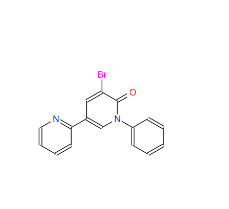 3-溴-5-(2-吡啶基)-1-苯基-1,2-二氢吡啶-2-酮381248-06-2