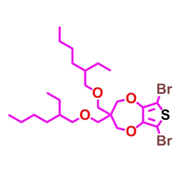 700817-08-9 ；6,8-二溴-3,3-双(((2-乙基己基)氧)甲基)-3,4-二氢-2H-噻吩并[3,4-b][1,4]二氧七环