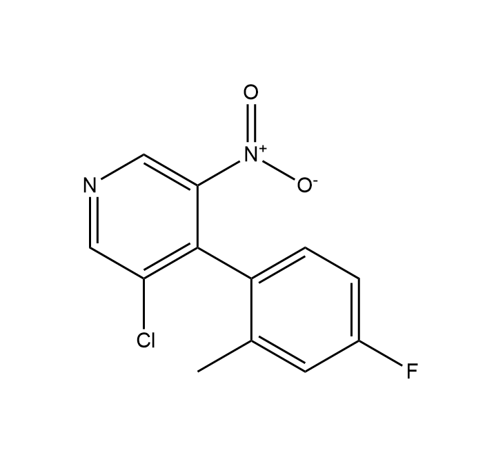 2-氯-4-(4-氟-2-甲基苯基)-5-硝基吡啶