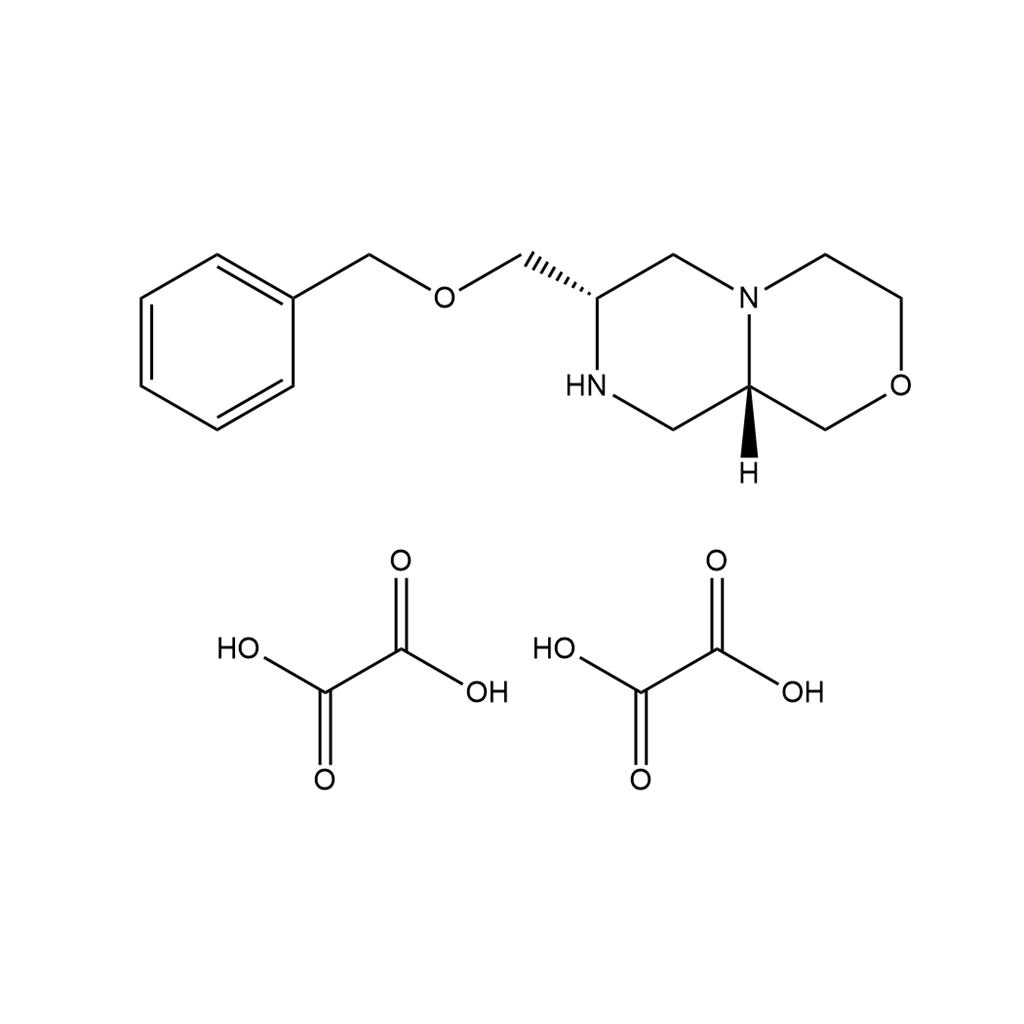 (7S,9aS)-7-[(苄基氧基)甲基]-1,3,4,6,7,8,9,9a-八氢[1,4]氧杂氮杂环己熳并[4,3-a]吡嗪二草酸酯盐