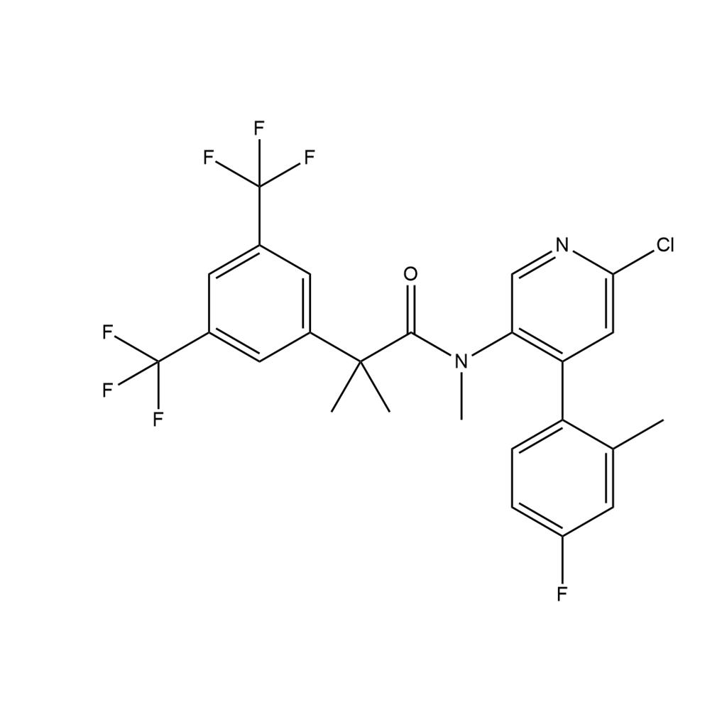 2-[3,5-双(三氟甲基)苯基]-N-[6-氯-4-(4-氟-2-甲基苯基)吡啶-3-基]-2,N-二甲基丙酰胺