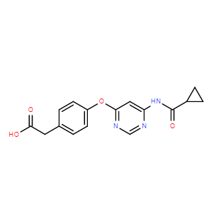 2-（4-（（6-（环丙烷甲酰胺基）嘧啶-4-基）氧基）苯基）乙酸