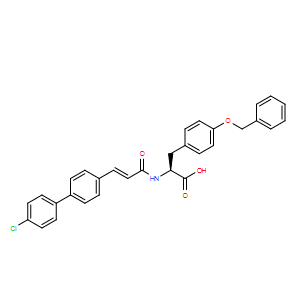 (E)-3-(4-(苄氧基)苯基)-2-(3-(4'-氯-[1,1'-联苯]-4-基)丙烯酰胺基)丙酸