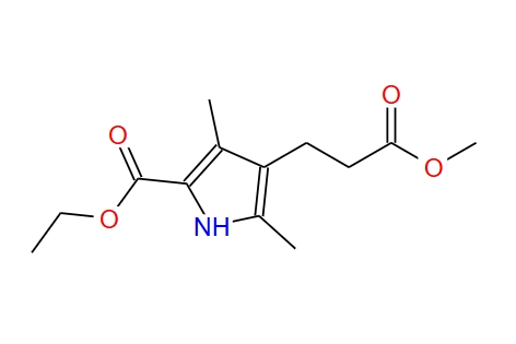 4-(3-甲氧基-3-氧代丙基)-3,5-二甲基-1H-吡咯-2-羧酸乙酯 2386-37-0