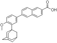 CAS 登录号：106685-40-9, 阿达帕林, 6-[3-(1-金刚烷)-4-甲氧基-苯基]萘-2-甲酸