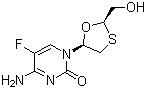 CAS 登录号：143491-57-0, 恩曲他滨, 5-氟-1-(2R,5S)-[2-羟甲基-1,3-氧硫环-5-酰]胞嘧啶
