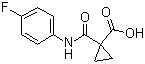 CAS 登录号:849217-48-7, 1-(4-氟苯基氨基甲酰基)环丙烷羧酸
