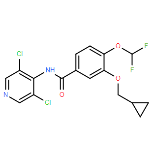3-(环丙基甲氧基)-N-(3,5-二氯吡啶-4-基)-4-(二氟甲氧基)苯甲酰胺