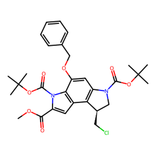 methyl (S)-5-benzyloxy-3,6-bis(tert-butoxycarbonyl)-1-(chloromethyl)-1,2-dihydro-3H-pyrrolo[3,2-e]indole-7-carboxylate