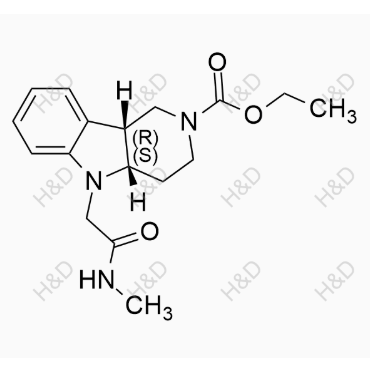  (4aS,9bR)-ethyl 5-(2-(methylamino)-2-oxoethyl)-3,4,4a,5-tetrahydro-1H-pyrido[4,3-b]indole-2(9bH)-carboxylate	卢美哌隆杂质8	2762307-17-3