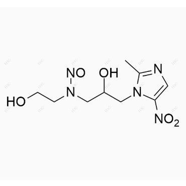 N-(2-hydroxy-3-(2-methyl-5-nitro-1H-imidazol-1-yl)propyl)-N-(2-hydroxyethyl)nitrous amide 	N-亚硝基吗啉硝唑杂质