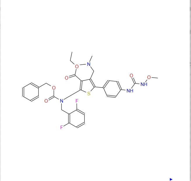 2-（（苄氧基）羰基）（2,6-二氟苄基）氨基）-4-（（二甲基氨基）甲基）-5-（4-（3-甲氧基脲基）苯基）噻吩-3-羧酸乙酯 2796248-60-5