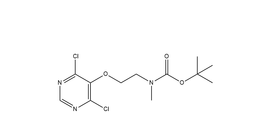 ({2-[(4,6-二氯嘧啶-5-基)氧基]乙基}(甲基)氨基)甲烷酸-2-甲基丙-2-基酯