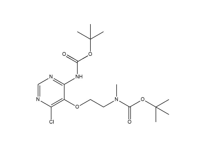 ({6-氯-5-[(2,2,5-三甲基-4-氧亚基-5-氮杂-3-氧杂庚-7-基)氧基]嘧啶-4-基}氨基)甲烷酸-2-甲基丙-2-基酯