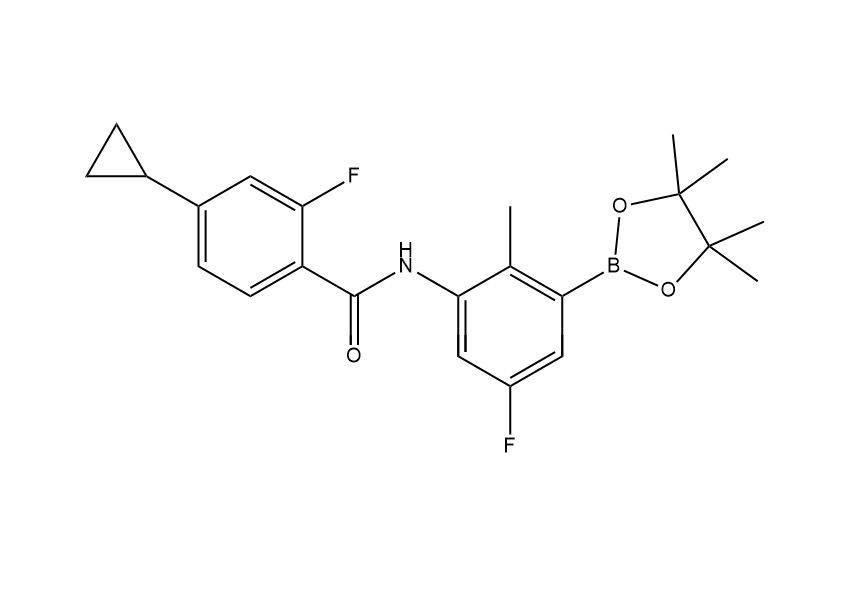 4-环丙基-2-氟-N-[5-氟-2-甲基-3-(4,4,5,5-四甲基-1,3,2-二氧杂硼杂环戊-2-基)苯基]苯甲酰胺
