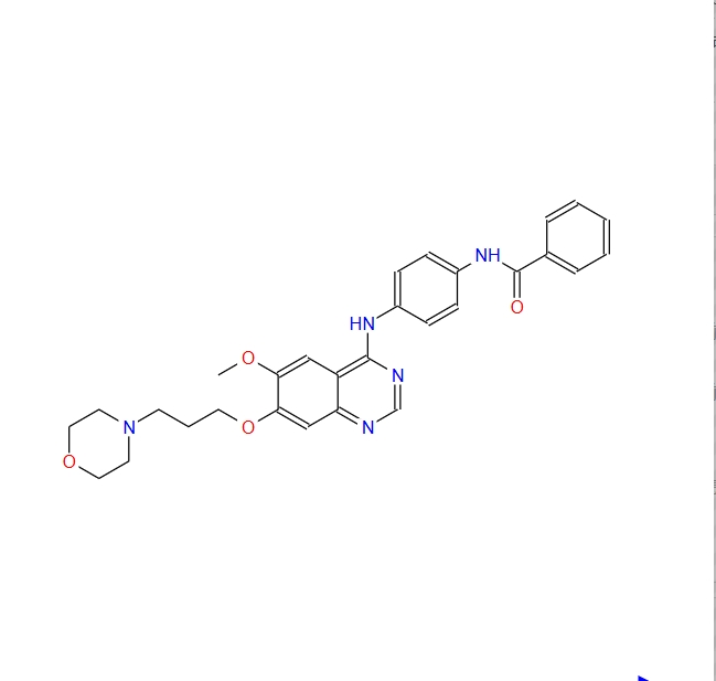 N-[4-[[6-甲氧基-7-[3-(4-吗啉基)丙氧基]-4-喹唑啉基]氨基]苯基]苯甲酰胺 331771-20-1