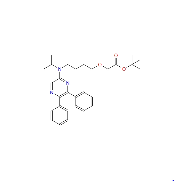2-{4-[N-(5,6-二苯基吡嗪基)-N_异丙基氨基]正丁氧基}乙酸叔丁醇酯 475084-96-9