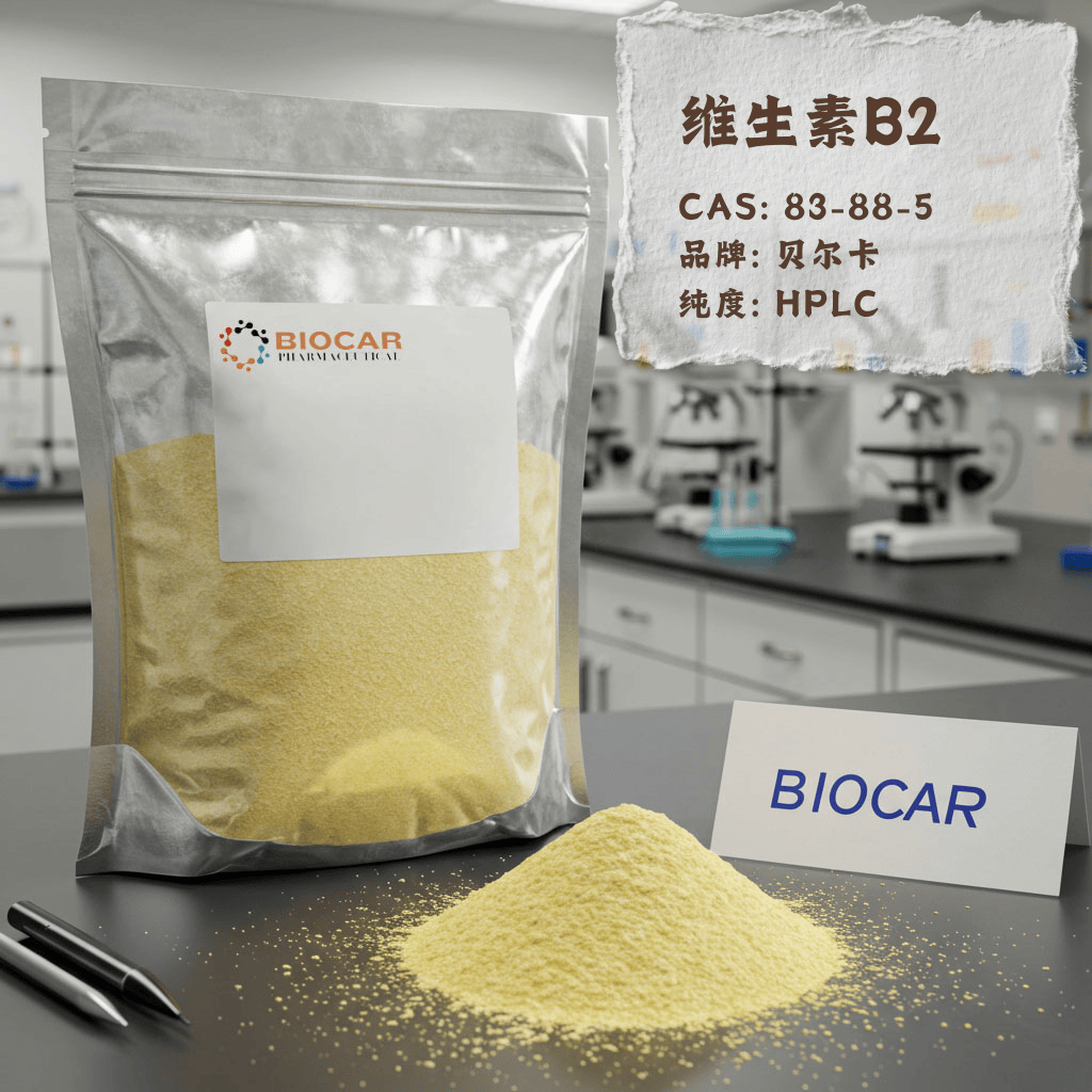 高纯度维生素B2粉末，实验室级原料