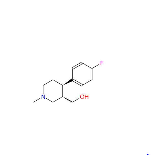 反式-4-(4-氟苯基)-3-羟甲基-1-甲基哌啶 105812-81-5