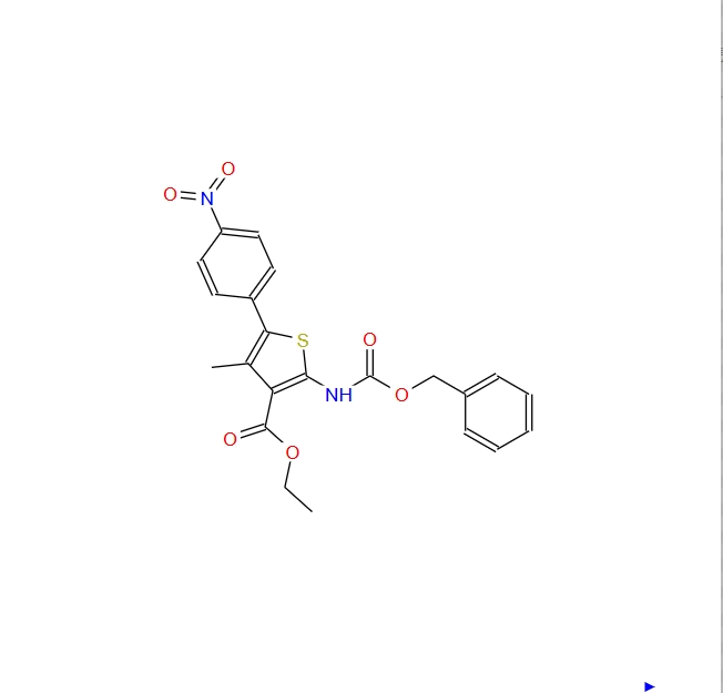 2-（（苄氧基）羰基）氨基）-4-甲基-5-（4-硝基苯基）噻吩-3-羧酸乙酯 2591260-05-6