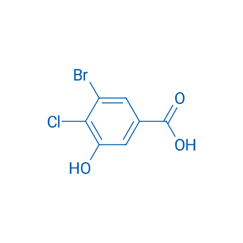 3-溴-4-氯-5-羟基苯甲酸