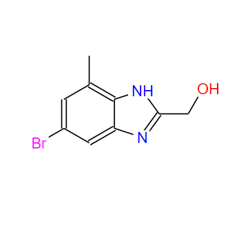1565461-85-9；2-(羟甲基)-4-甲基-6-溴苯并咪唑；6-Bromo-2-(hydroxymethyl)-4-methylbenzimidazole