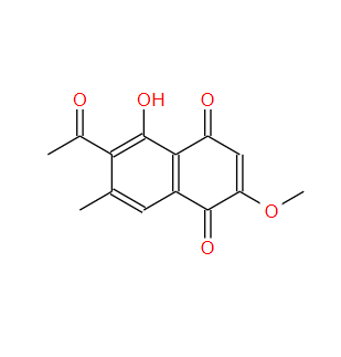 85122-21-0；2-甲氧基-6-乙酰基-7-甲基胡桃酮；2-Methoxystypandrone