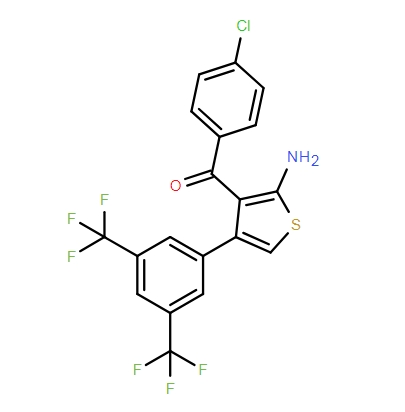 (2-氨基-4-(3,5-双(三氟甲基)苯基)噻吩-3-基)(4-氯苯基)甲酮