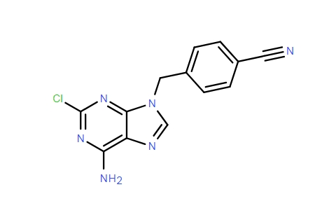 4-((6-氨基-2-氯-嘌呤-9-基)甲基)苯腈
