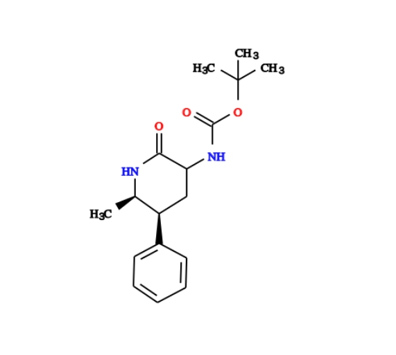 N-[(5S,6R)-6-甲基-2-氧-5-苯基哌啶-3-基]氨基甲酸叔丁酯