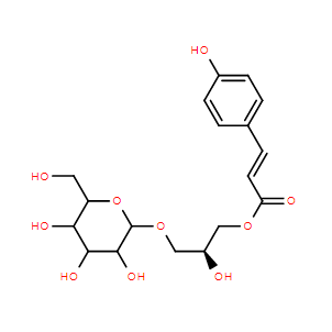 (S)-2-羟基-3-(((2R,3R,4S,5S,6R)-3,4,5-三羟基-6-(羟甲基)四氢-2H-吡喃-2-基)氧基)丙基 (E)-3-(4-羟基苯基)丙烯酸酯