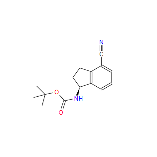 N-[(1S)-4-氰基-2,3-二氢-1H-茚-1-基]氨基甲酸叔丁酯 1306763-31-4
