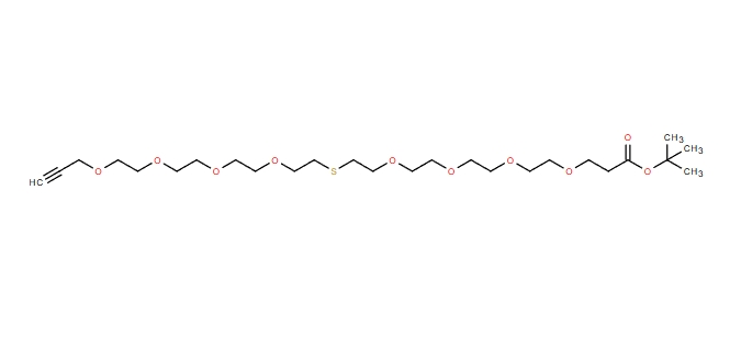 炔基-四聚乙二醇-S-四聚乙二醇-叔丁酯;丙炔-四聚乙二醇-硫-四聚乙二醇-叔丁酯