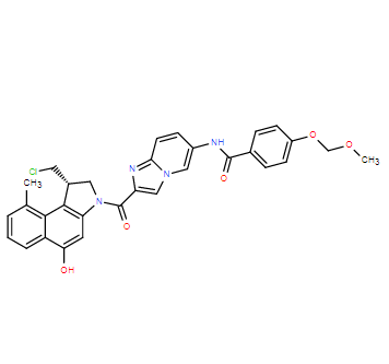 (S)-N-(2-(1-(氯甲基)-5-羟基-9-甲基-2,3-二氢-1H-苯并[e]吲哚-3-羰基)咪唑并[1,2-a]吡啶-6-基)-4-(甲氧基甲氧基)苯甲酰胺